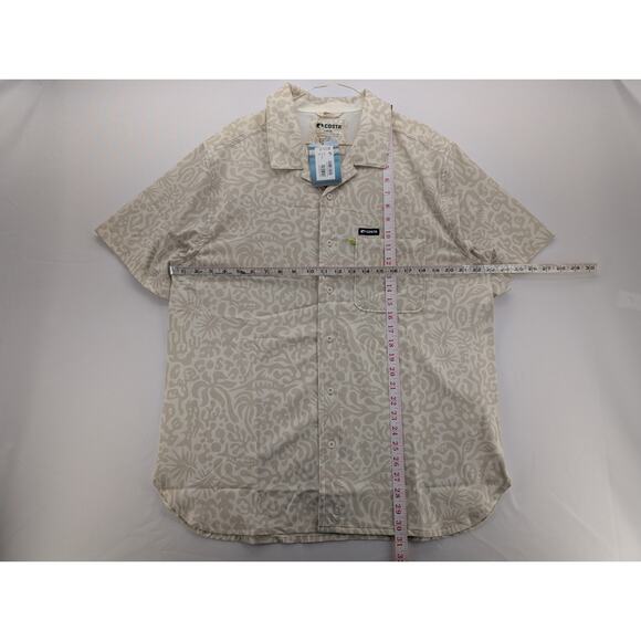 NWT Costa Camp Tech Woven Printed Shirt in Tropical Fauna Sail size Large - Picture 6 of 6